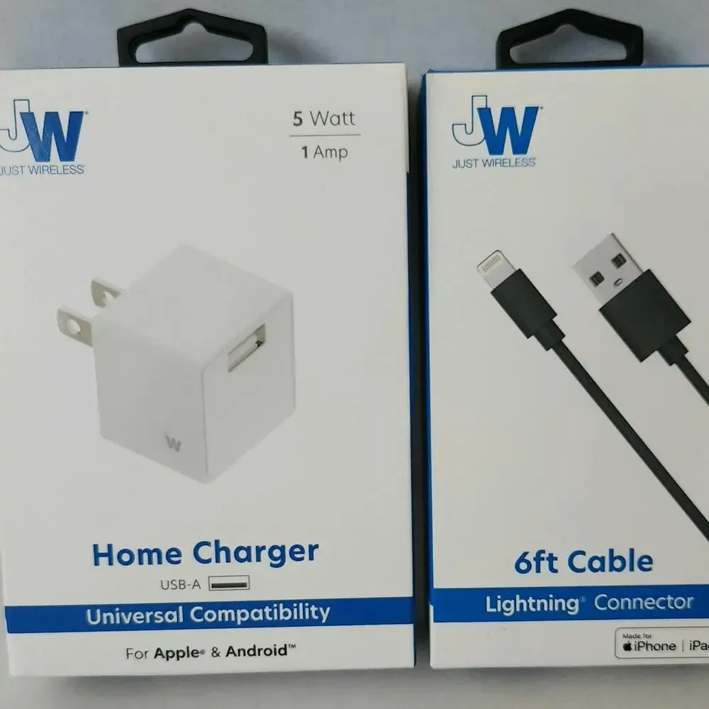 Charger set for iPhone or iPad lightning connector